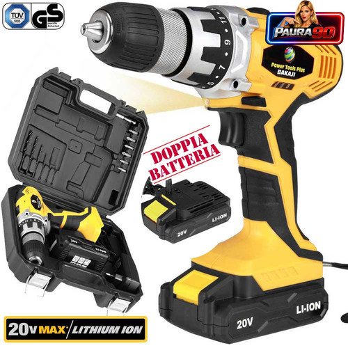 Trapano avvitatore 20v - 20v, a
