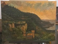 LUIGI PANE ANTICO QUADRO DIPINTO NAPOLI CASTELLAMMARE  SORRENTO