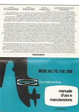 Mercury Fuoribordo 3 Manuali d'uso e Manutenzione - Ottime condizioni - Anni 70