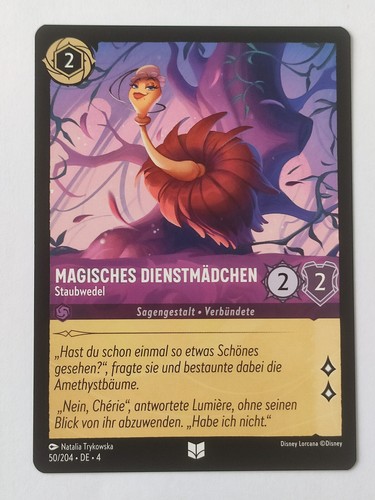 Carta disney lorcana cameriera - lorcana,