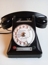 Telefono Ericsson da tavolo,vecchi telefoni francesi bachelite nera anni 50 