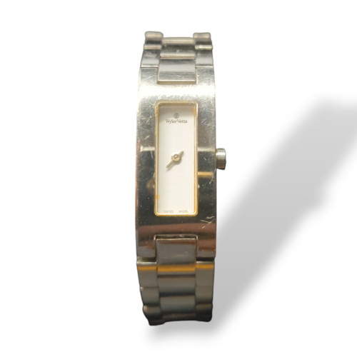 Wyler vetta clock stainless