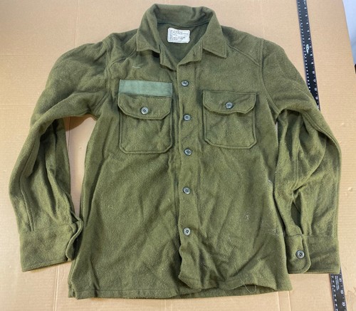 Camicia vintage lana verde
