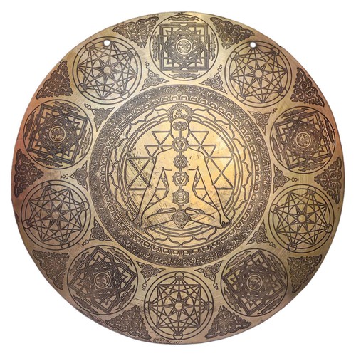 Gong intagliato mantra - ,