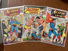 Action Comics Run of 3: da VG a FN e oltre, da #352 a #354 DC Comics 1967 spedizione $7