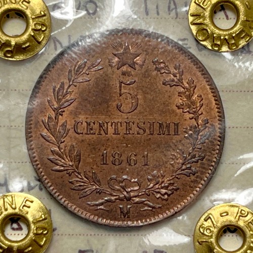 Centesimi valore 1861 - valore,