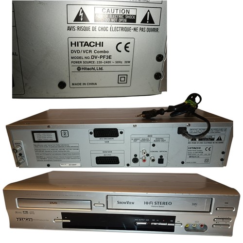 Hitachi pf3e combo vhs - hitachi,