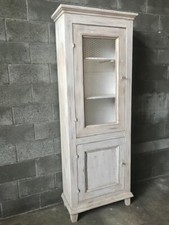 Piccola Credenza a 2 Ante Laccata "Bianco Panna" 