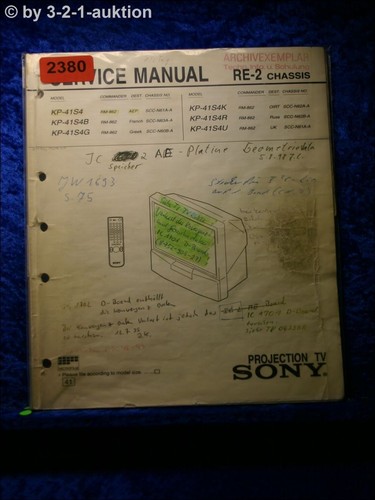 Manuale servizio sony kp - manuale,