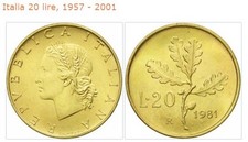 REPUBBLICA ITALIANA LIRE 20