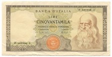 50000 LIRE BANCA D'ITALIA