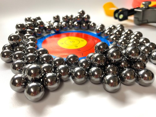 100 sfere acciaio 113mm - sfere,
