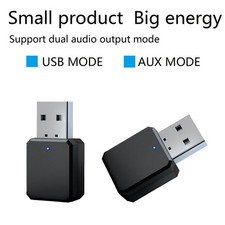 Kit Auto Bluetooth 5.1 Wireless Musica 3.5Mm Aux Adattatore Usb T8K0 Z6E3 D3N6