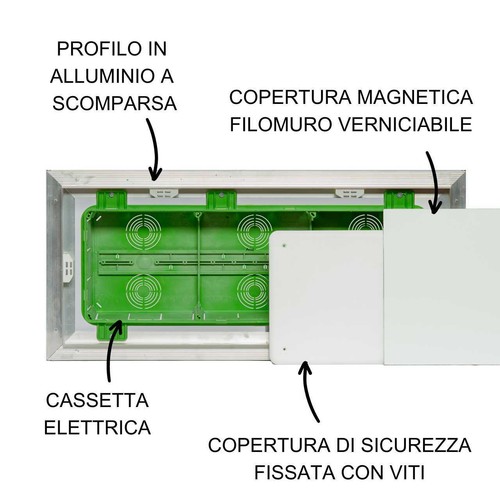 Cassetta derivazione per - cassetta,
