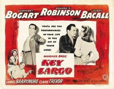 KEY LARGO Movie POSTER 27x40 L Humphrey Bogart Lauren Bacall Claire Trevor