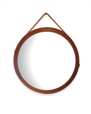 SPECCHIO CON CORNICE IN TECK