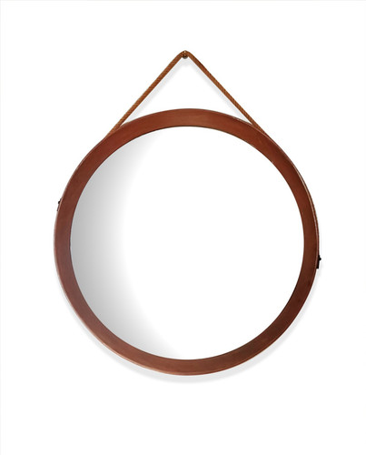 Specchio con cornice teck - cornice,