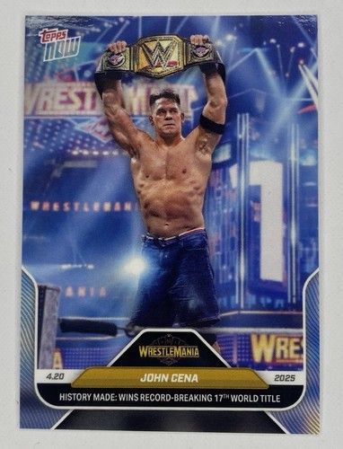 2025 wwe topps now john - wwe,