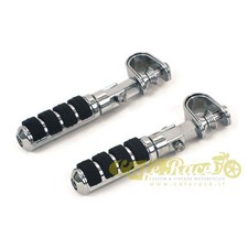 Pedane moto custom cromate