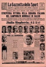 cartolina la gazzetta dello sport anno 1938 n 45