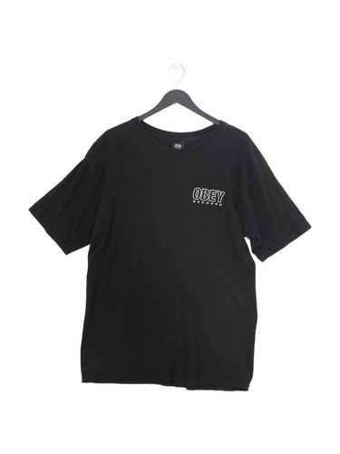 Shirt uomo obey nera - l,
