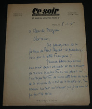 Jean-Richard BLOCH, LETTRE