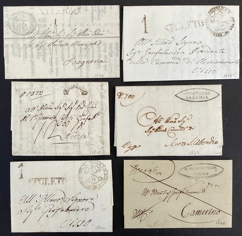 Italia prefilatelia 1800 1840 - italia,