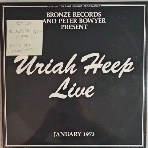 Uriah heep live vinyl record - vinyl,