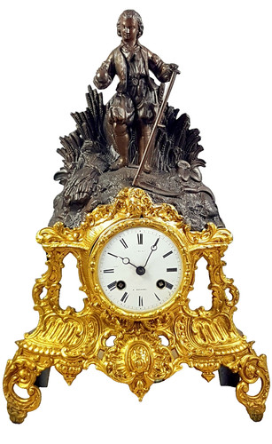 Antico orologio camino - da,