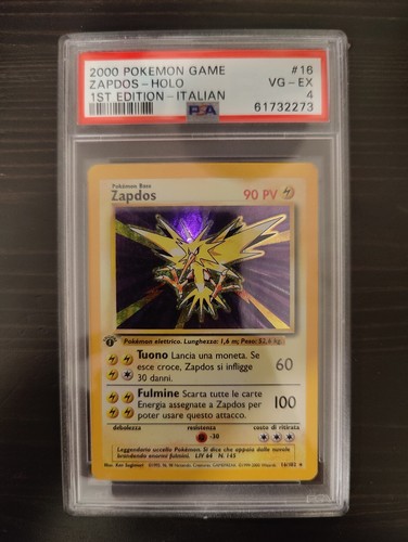 Carta card pokemon zapdos - pokemon,