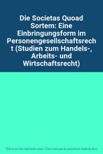 Die Societas Quoad Sortem