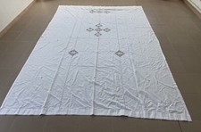 Tendone In Lino Con Inserti A