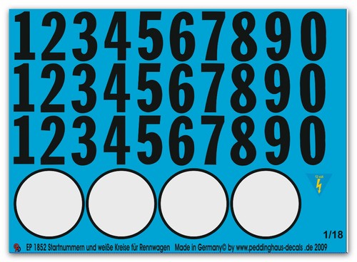 Peddinghaus decals 1852 - peddinghaus, 1/18