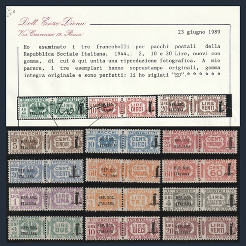 Pacchi postali fascio - r.s.i.,