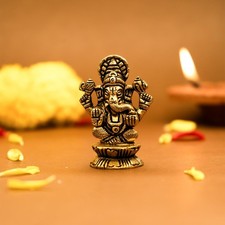 Mini figurine Ganesha Brass