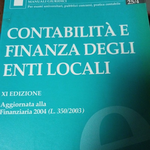 Contabilità finanza degli - contabilità, e