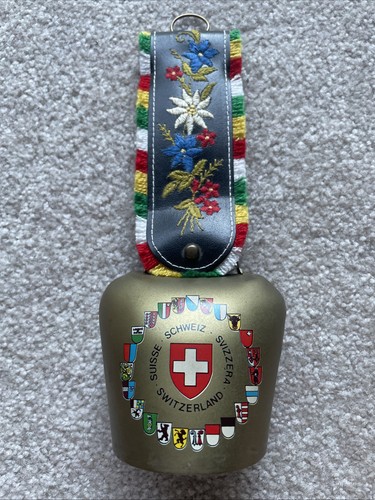 Campana mucca ottone svizzera - ottone,