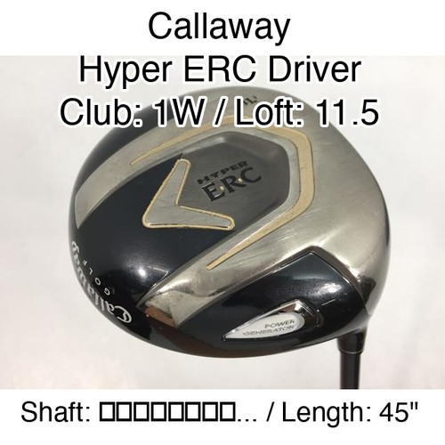 Callaway hyper erc driver - driver, 1w