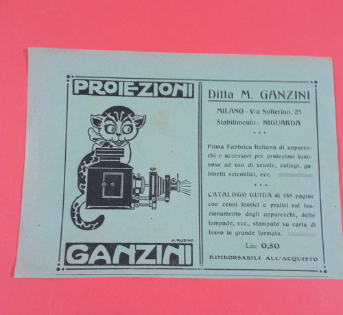 Pubblicita 1913 proiezioni - 1913,