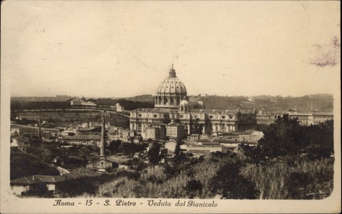 Cartolina rppc roma italia - rppc,