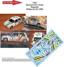 Decals ref 1241 - 1241, renault