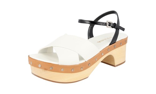 Prada leather sandals sabots - sandals,