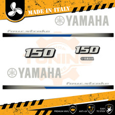 Decalcomania Adesivi Motore Fuoribordo Yamaha 150 cv - Four Stroke F150 SILVER