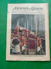 DOMENICA DEL CORRIERE 19.2.1939 - ESEQUIE PAPA PIO XI - PREVISIONI CONCLAVE