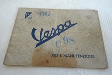 manuale uso manutenzione Vespa 98
