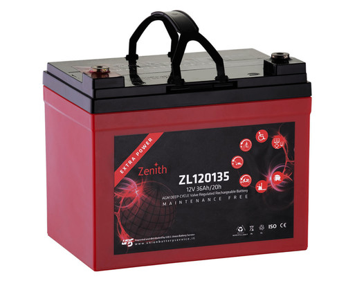 Zenith zl120135 batteria agm - zenith,