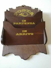 PORTA POSTA DA PARETE IN LEGNO