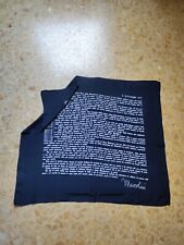 MVSN CCNN Camicie Nere Foulard Grande Seta Autentico Discorso Mussolini 