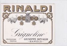 ETICHETTA VINO GIUSEPPE RINALDI BAROLO GRIGNOLINO