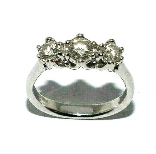 Anello trilogy diamante in - in,